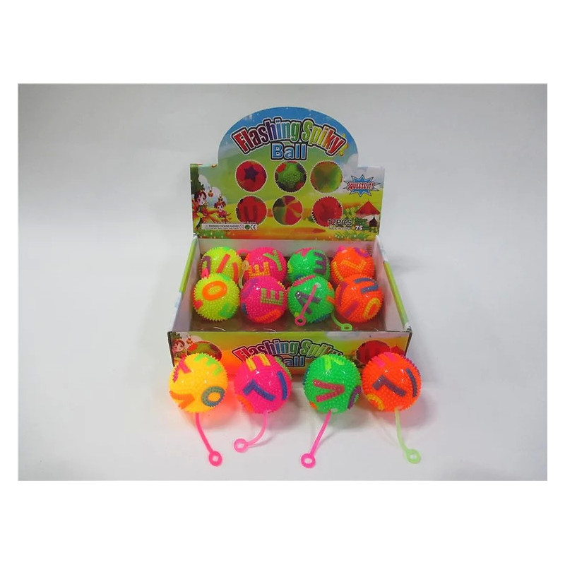 Letter Flashing Spiky Balls for Interactive Play Letter Flashing Spiky Balls for Interactive Play