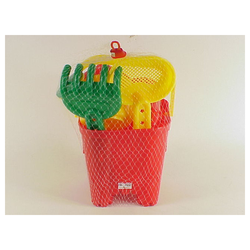 Square Castle Bucket Set - Assorted Colors in Meshbag Square Castle Bucket Set - Assorted Colors in Meshbag