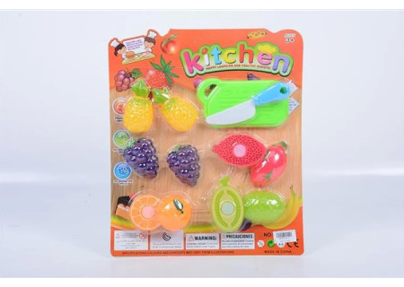 Kitchen Cut Fruit and Veg Tray - Playset for Kids