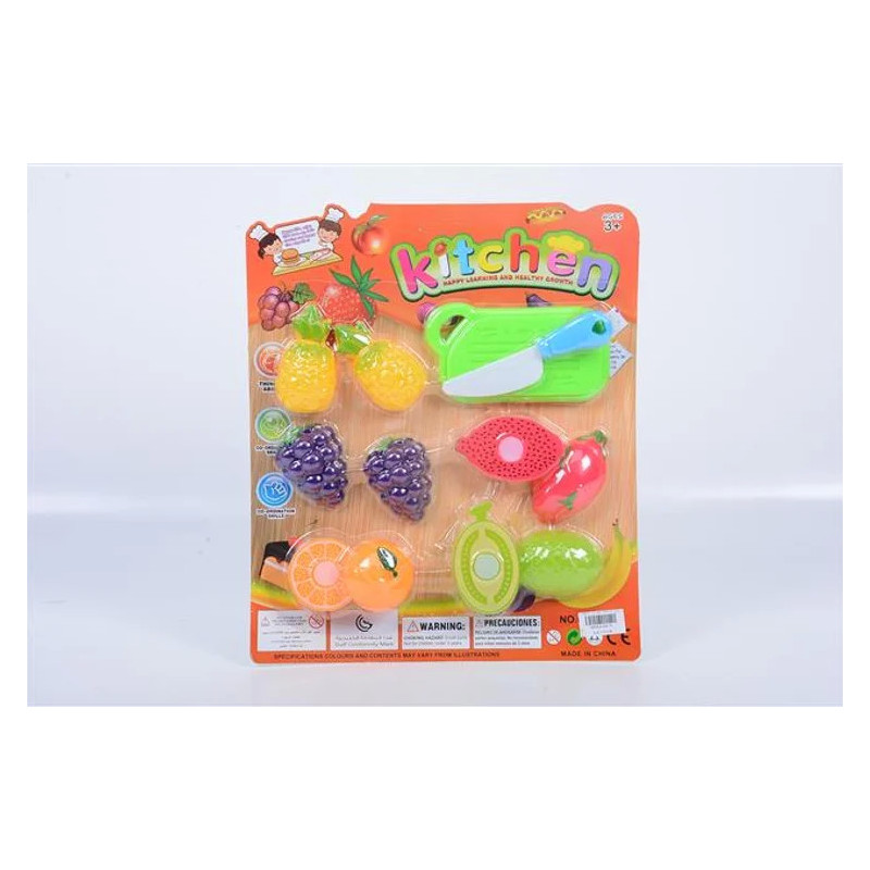 Kitchen Cut Fruit and Veg Tray - Playset for Kids Kitchen Cut Fruit and Veg Tray - Playset for Kids