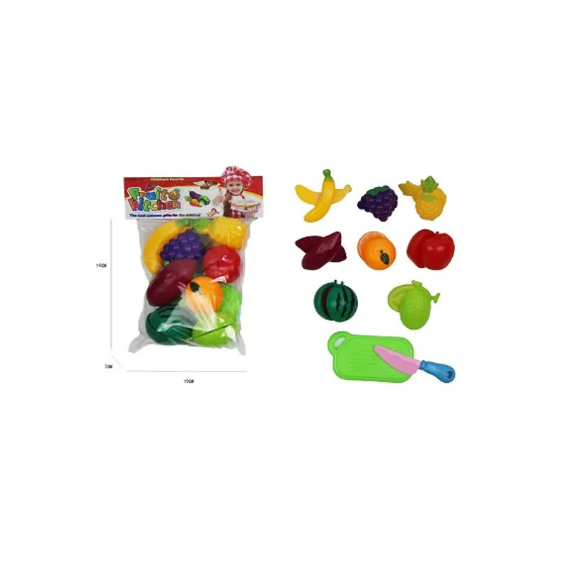 Cut Fruit and Veg Tray - PBH Assorted Playset for Kids' Cooking Fun Cut Fruit and Veg Tray - PBH Assorted Playset for Kids' Cooking Fun