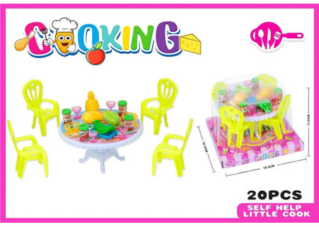Tub Dining Room - Elegant and Fun Dollhouse Dining Playset for Kids