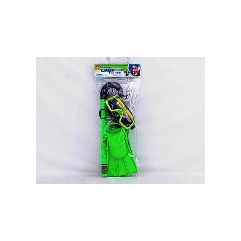 Snorkel, Goggles, and Flippers Set - Assorted Colors Underwater Gear Snorkel, Goggles, and Flippers Set - Assorted Colors Underwater Gear