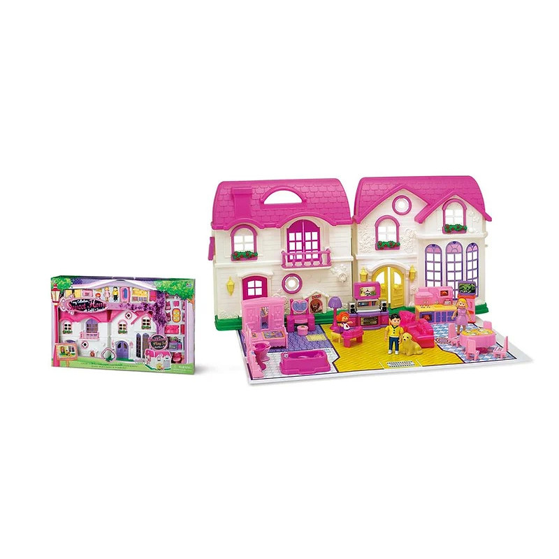 Sweet Home Playset - Elegant and Spacious Dollhouse Set for Kids Sweet Home Playset - Elegant and Spacious Dollhouse Set for Kids