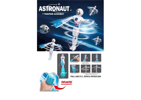 Pull Line Rotating Flying Space Man - Fun and Interactive Spinning Toy