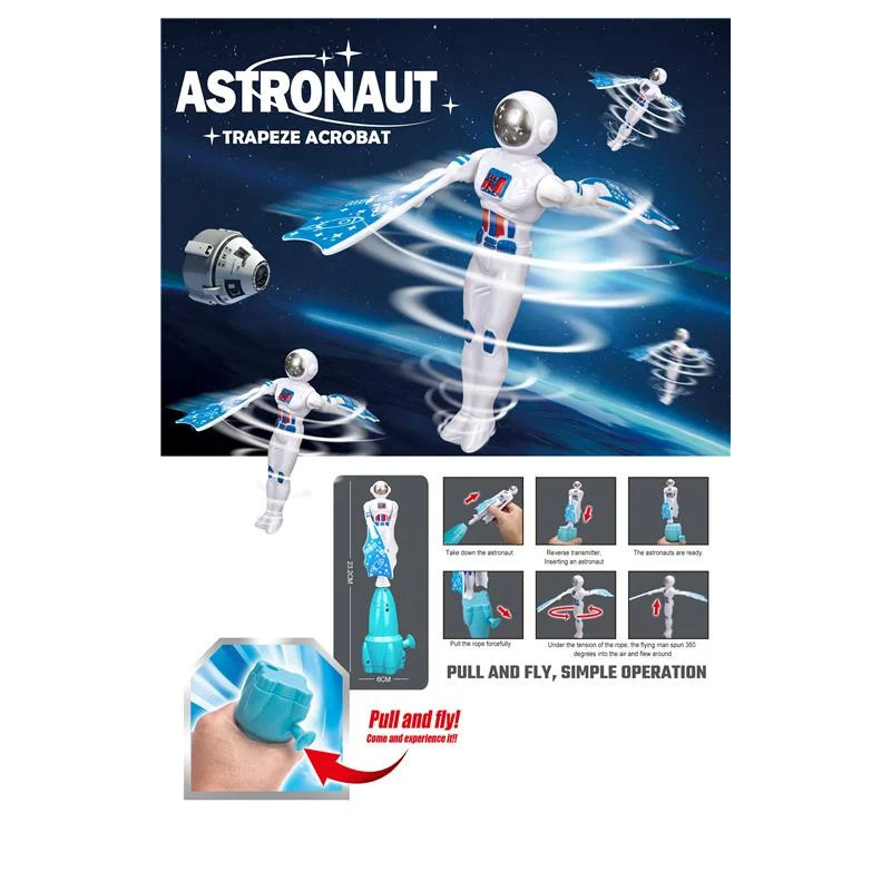 Pull Line Rotating Flying Space Man - Fun and Interactive Spinning Toy Pull Line Rotating Flying Space Man - Fun and Interactive Spinning Toy