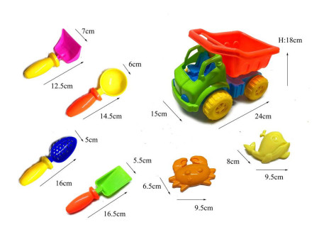Medium Beach Truck with Accessories – Fun Sand Play Toy