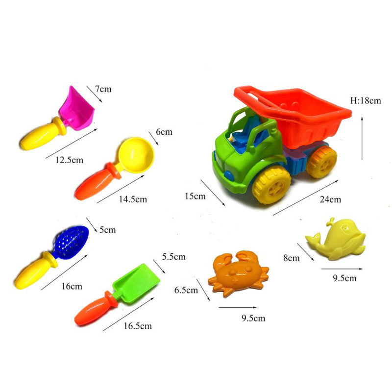 Medium Beach Truck with Accessories – Fun Sand Play Toy Medium Beach Truck with Accessories – Fun Sand Play Toy