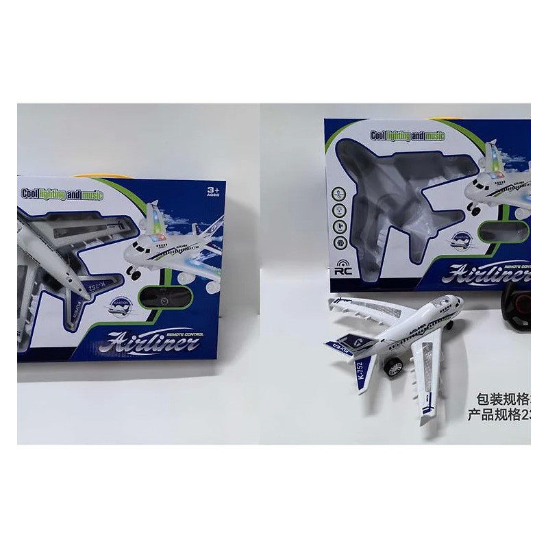 RC Airplane with Sounds and Lights - Realistic Remote-Controlled Airpl RC Airplane with Sounds and Lights - Realistic Remote-Controlled Airpl
