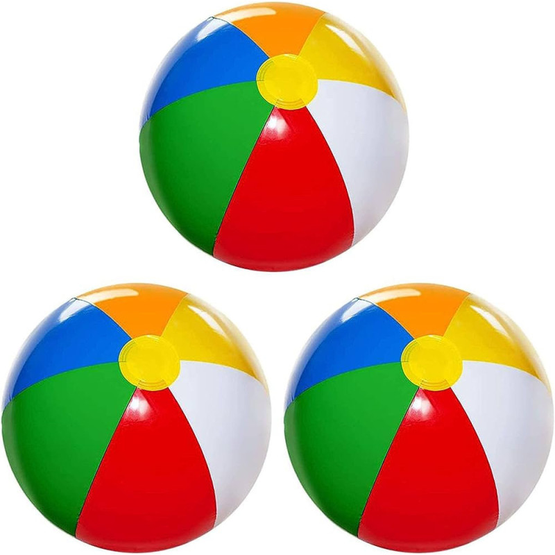Beach Ball 16" Deflated - Classic Inflatable Toy Beach Ball 16" Deflated - Classic Inflatable Toy
