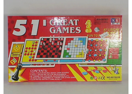 51 Great Games - Fun and Engaging Multi-Game Set for Kids and Families