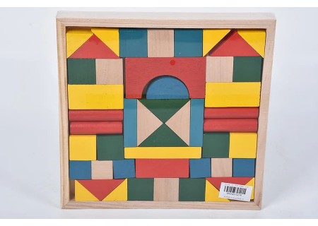 Wooden Educational Blocks - Fun and Creative Building Set for Kids