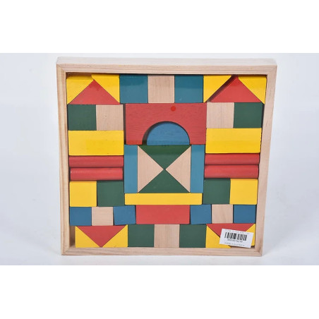 Wooden Educational Blocks - Fun and Creative Building Set for Kids