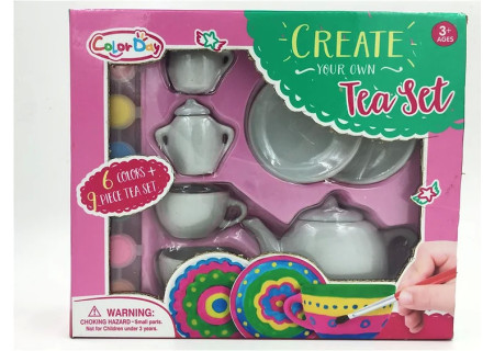 Create Your Own Tea Set Painting - Fun and Creative DIY Craft Set for