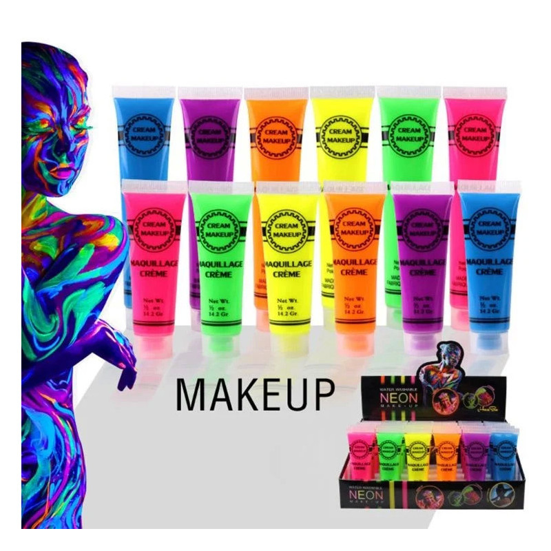 Neon Body Paint Tubes Neon Body Paint Tubes