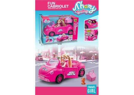 Kids Doll Airplane & Car Playset with Accessories – Assorted