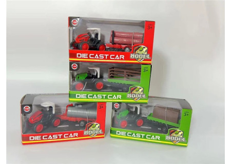 Die Cast Tractor and Trailer Set