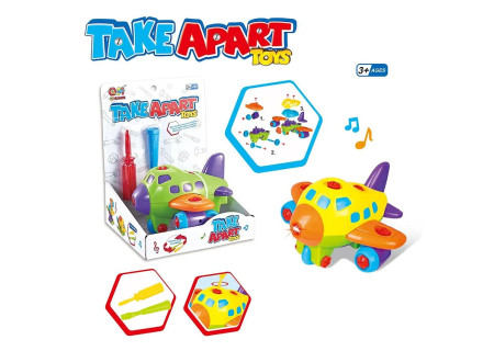 Take Apart Dino/Car/Airplane - Playset for Kids' Building Adventures