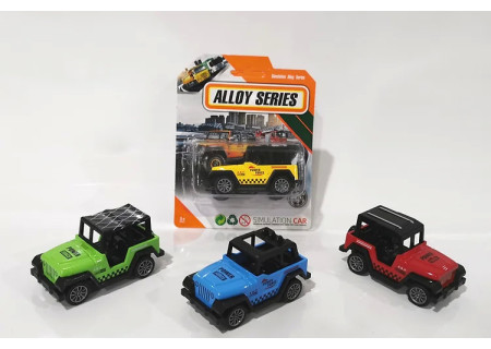 Alloy Jeeps - Carded Assorted Playset for Kids' Off-Road Adventures