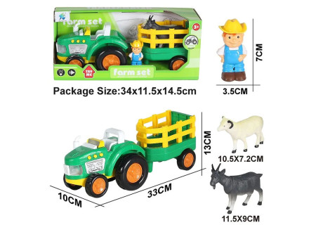 Tractor with Farmer -  B/O Playset for Kids' Farm Adventures