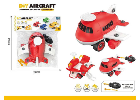 DIY Assembling Storage Plane - PBH Assorted Playset for Kids