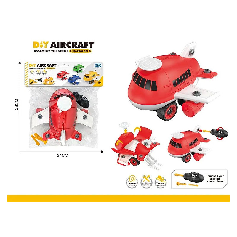 DIY Assembling Storage Plane - PBH Assorted Playset for Kids DIY Assembling Storage Plane - PBH Assorted Playset for Kids