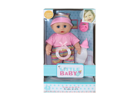 Little Baby Doll with Dummy & Bottle for Nurturing Play