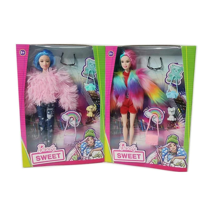 Beauty Sweet Doll with Fur Assorted for Fashion Play Beauty Sweet Doll with Fur Assorted for Fashion Play