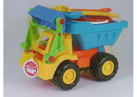 Medium Beach Truck with Bulldozer Accessories - Beach Play Set