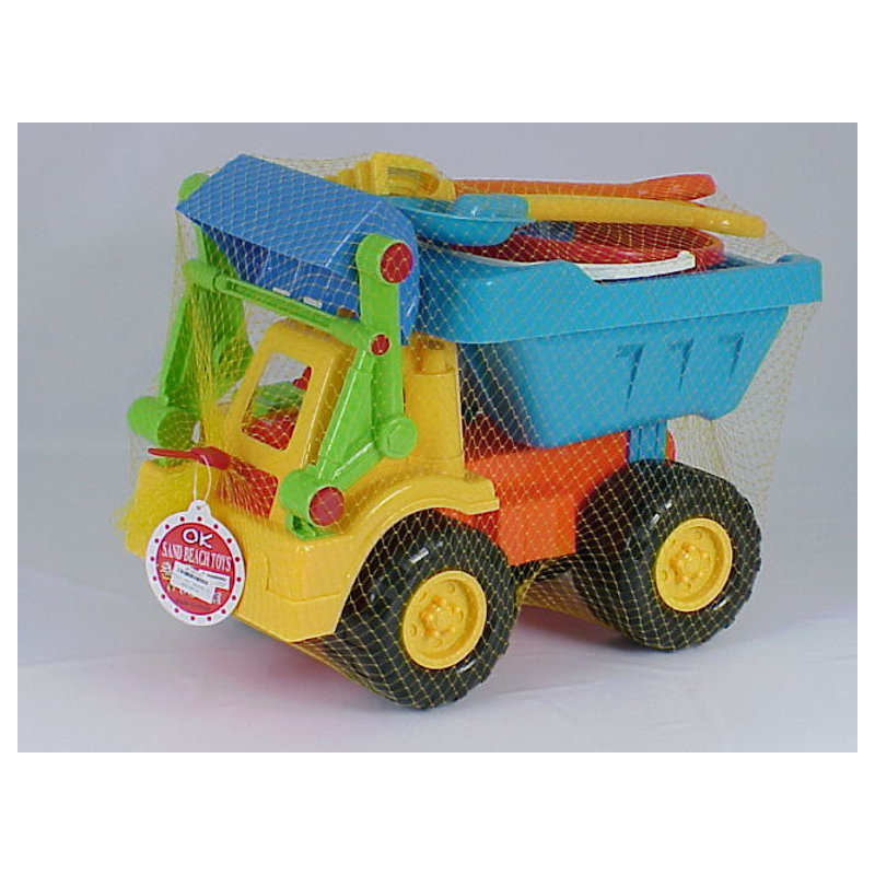 Medium Beach Truck with Bulldozer Accessories - Beach Play Set Medium Beach Truck with Bulldozer Accessories - Beach Play Set