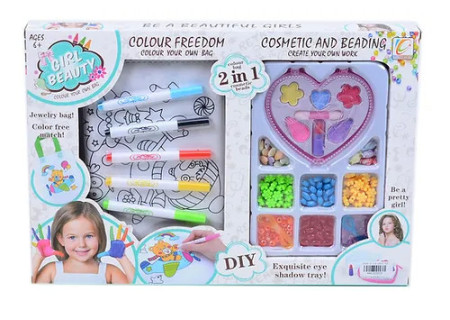 Beads and Makeup Toy Set