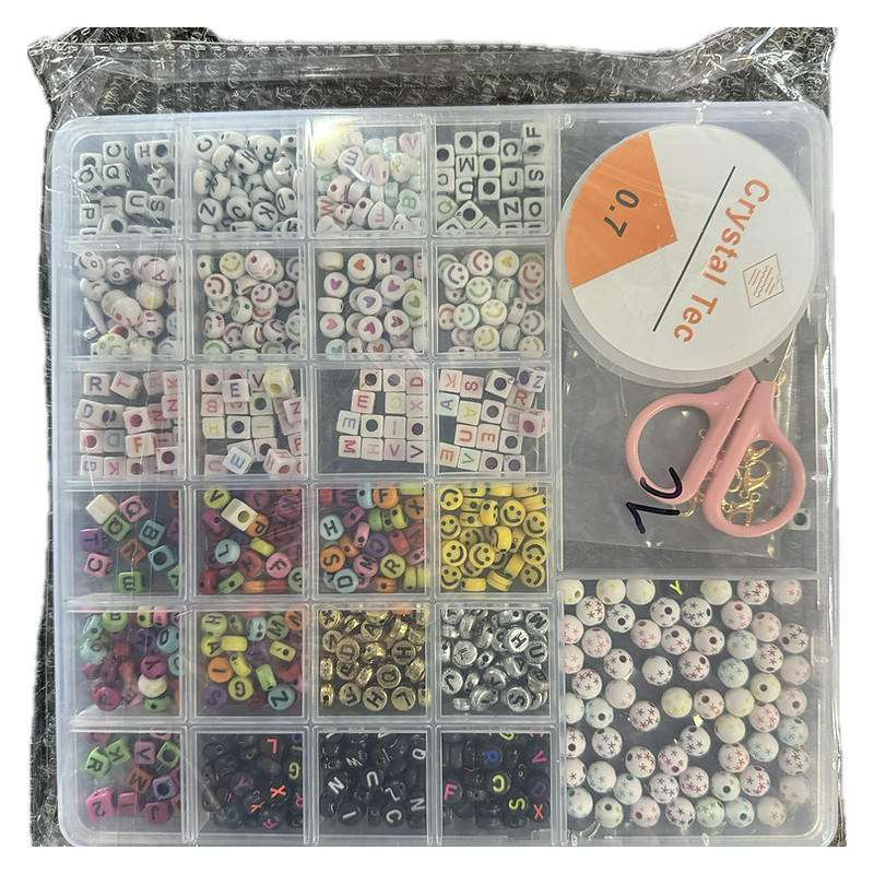 Kids Beads Set in Container – Colorful DIY Craft Beads Kids Beads Set in Container – Colorful DIY Craft Beads