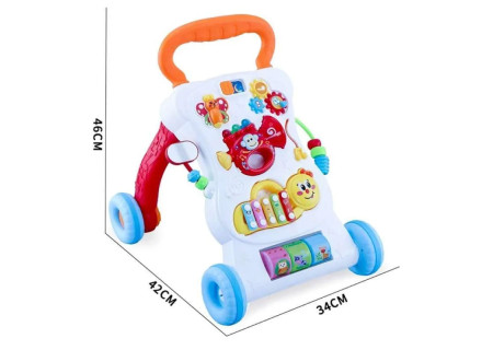 Baby Multi-Functional Walker with Activity Center & Adjustable Height