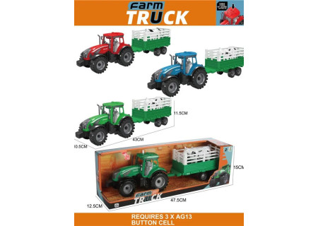 Farm Truck Tractor with Sounds and Animal 43cm - Interactive Farm Play