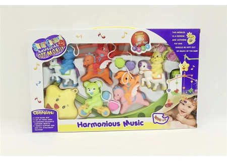 Baby Cot Musical Mobile with Soothing Sounds and Gentle Motion