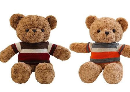 Plush Teddy Bear with Jersey ASST - Cuddly and Adorable Gift for All A