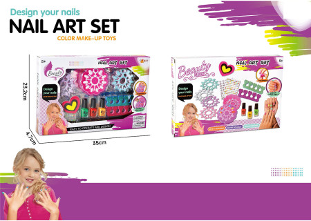 Kids DIY Nail Art Set - Creative Nail Design Kit for Girls