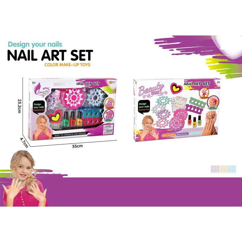 Kids DIY Nail Art Set - Creative Nail Design Kit for Girls Kids DIY Nail Art Set - Creative Nail Design Kit for Girls