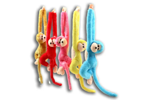 Hanging Monkey Plush with Sounds ASST 50cm - Fun and Interactive Stuff