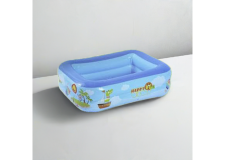 Kids Rectangle Pool 120x100cm - Durable Inflatable Swimming Pool for O