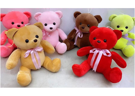 Soft Plush Teddy Bear 23cm – Assorted Colors & Cuddly Toy