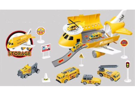 Multi-Function Aircraft Storage & Transport Playset - Interactive Toy