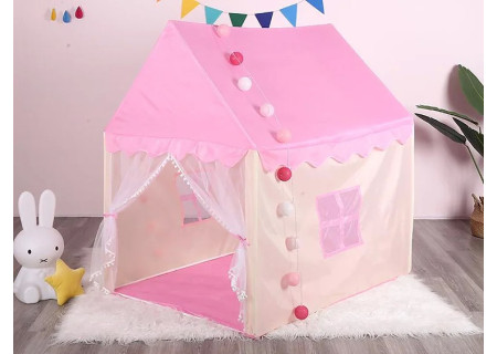 Kids Play Tent in Bag – Assorted Colors (Pink, Yellow, Blue, Grey)