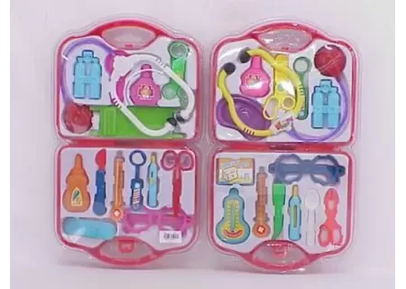 Kids Doctor Play Set in Pink Carry Case