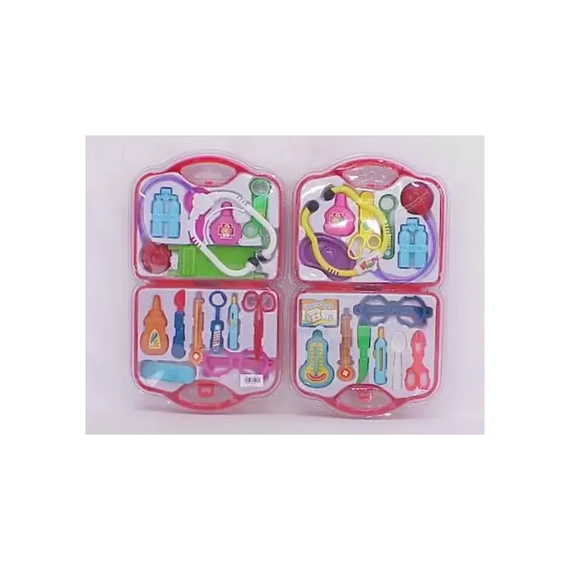 Kids Doctor Play Set in Pink Carry Case Kids Doctor Play Set in Pink Carry Case