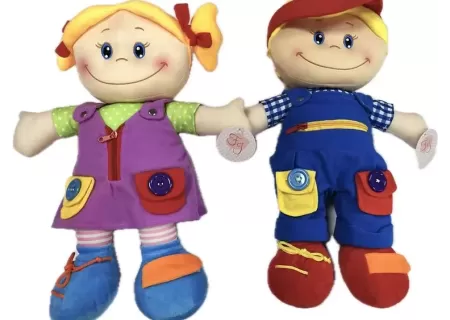 Kids Soft Rag Doll - Assorted Boy & Girl Plush Dolls