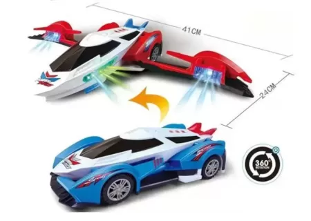 Kids Deformation Bump & Go Toy Car with Lights & Music