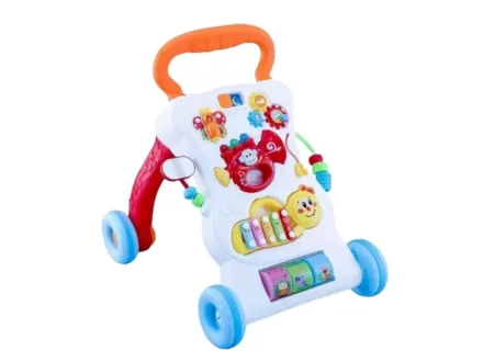Baby Multi-Functional Walker with Activity Center & Adjustable Height