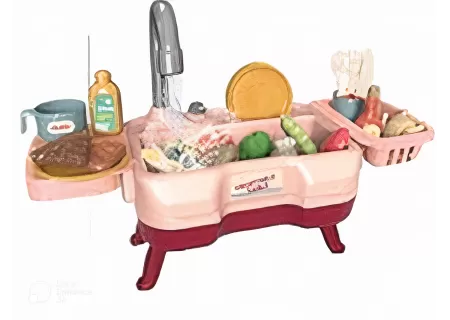 Kids Water Play Running Basin with Accessories