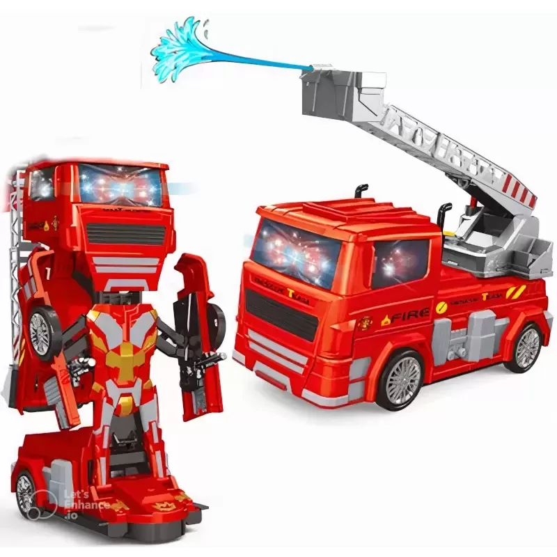 Fire Fighting Pioneer Transforming Truck with Water Spray Function - K Fire Fighting Pioneer Transforming Truck with Water Spray Function - K